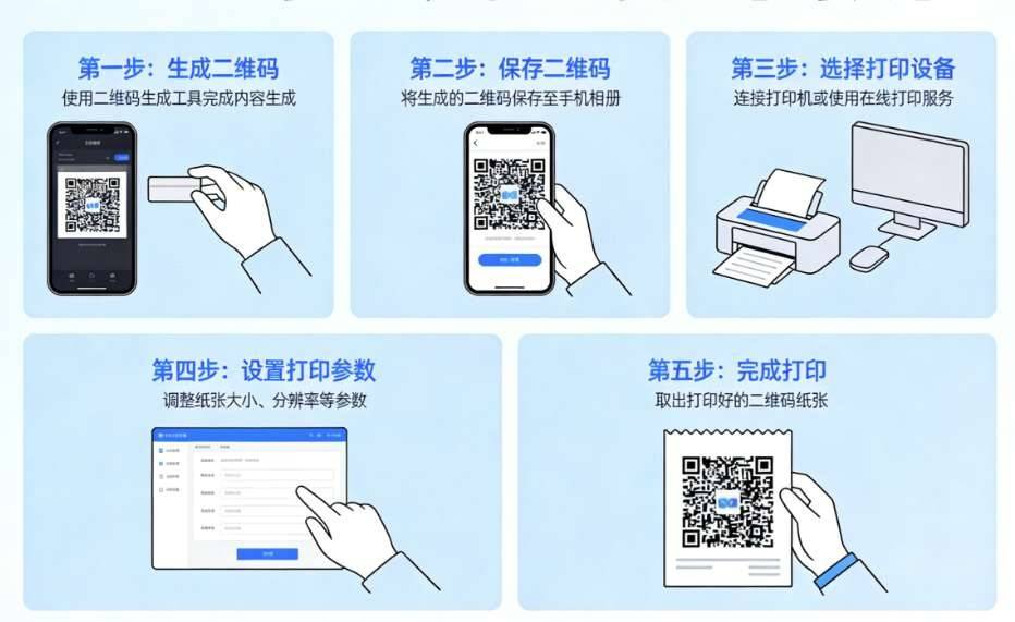 二维码生成后怎么打印教程：清晰不模糊，3 大场景实战案例